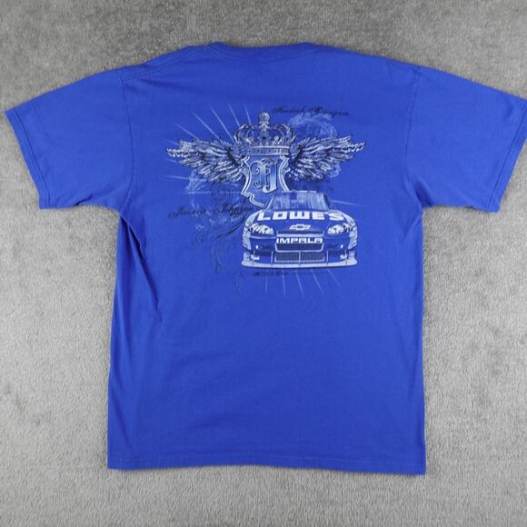 Chase Authentics Shirt Men L Blue Jimmie Johnson NASCAR Tee Hendrick Motorsports - Picture 5 of 9